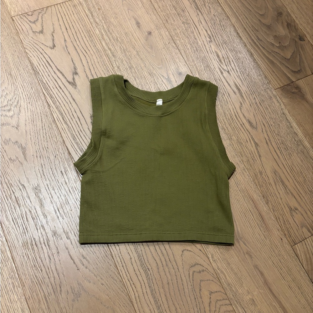 By Together - Olive green crop top